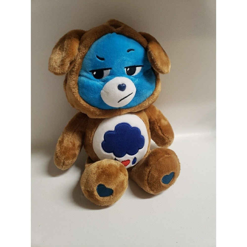 Care Bears Grumpy Bear Dog Puppy Hoodie Stuffed Animal Plush Toy Blue Cloud Cute